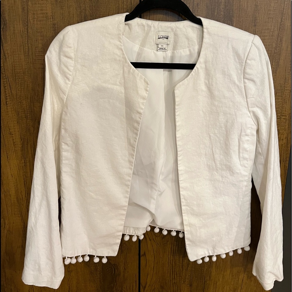 J Crew White Blazer